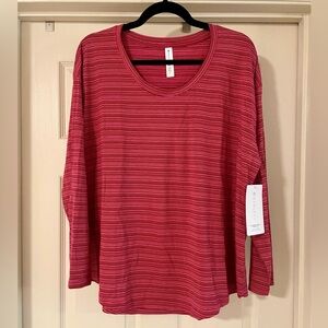 Athleta Cloudlight Stratus Striped Top Women’s Size 1X